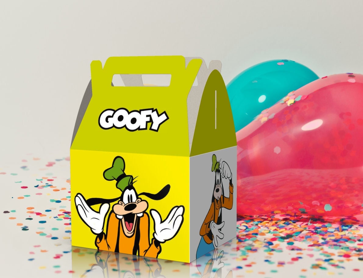 Goofy, Goofy Favor, Mickey and Friends, Mickey Clubhouse Favor Box - Etsy
