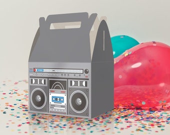 Boombox, Boom box, Cassette player, Retro, 80s, 90s Favor Box