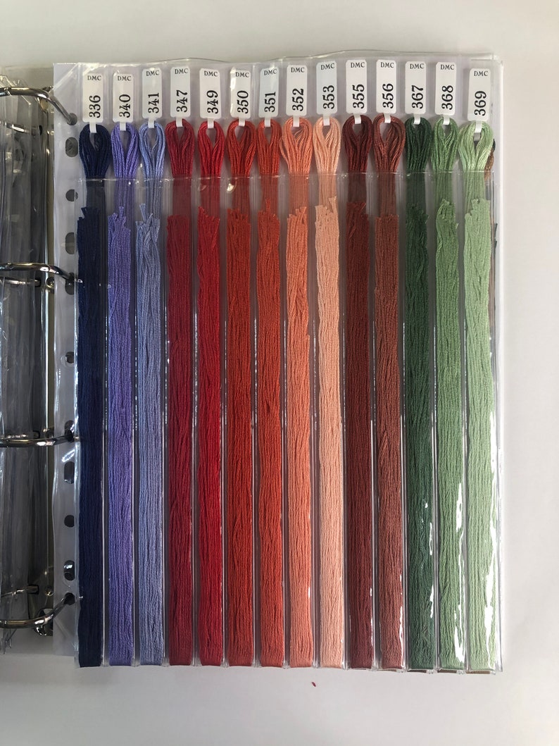 Flossbook Binder Kits Embroidery Floss Storage Etsy