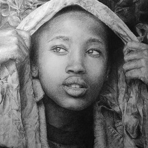 Floración | Dibujo original de grafito.