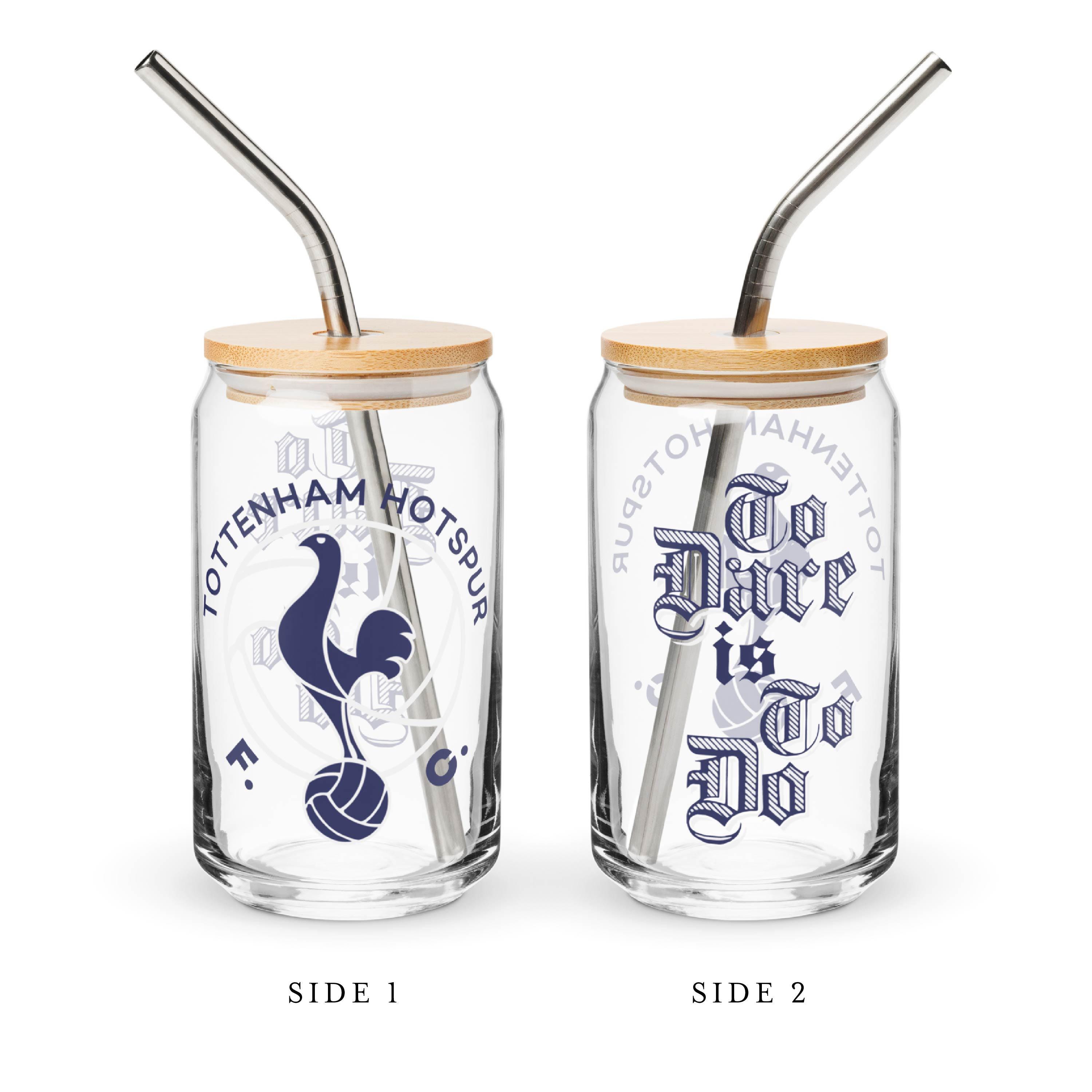 Tottenham FC Hotspur Tumbler Glass - Frosted Football Club New Official