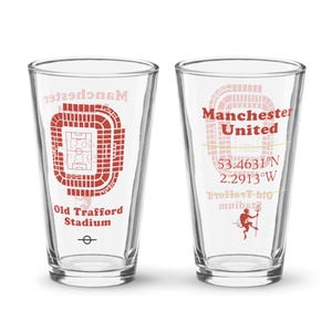 Man utd pint glass - Etsy 日本