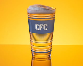 Copo de cerveja Chelsea '68, presente para o pai | Copo de cerveja CFC Blues de 473ml, utensílios de bar do Chelsea, presente de aniversário para fã de futebol