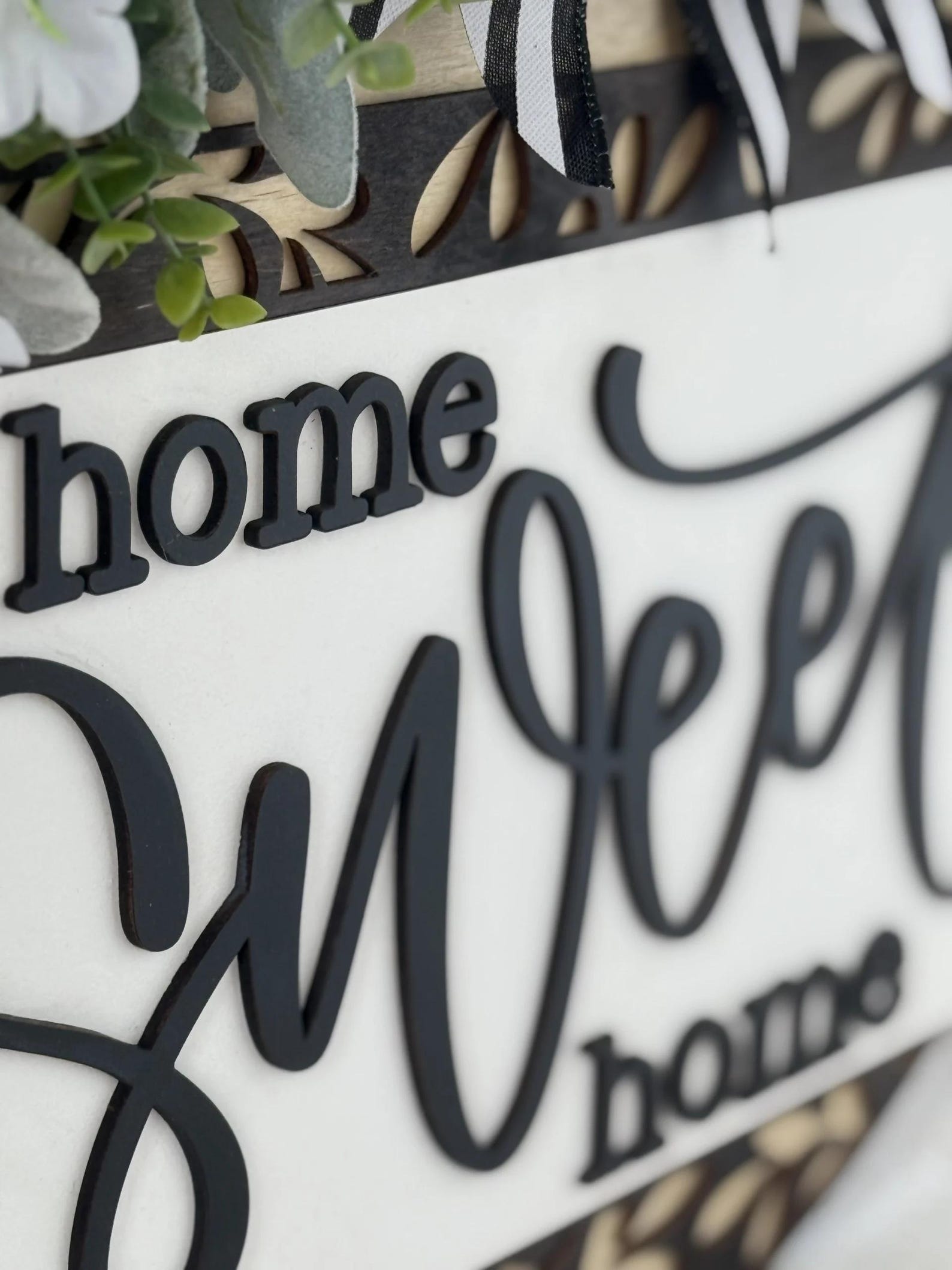 Home Sweet Home Classy Door Sign, Door Wreath - Etsy