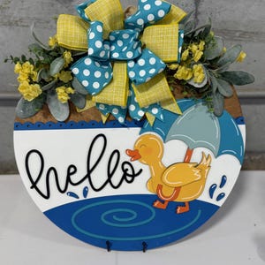 Hello Duck Door Sign, Door Wreath - Etsy