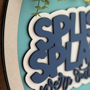 Splish Splash Were Out Back Door Sign, Door Wreath - Etsy