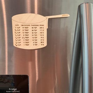 Kitchen Conversion chart Magnet, Fridge Magnet