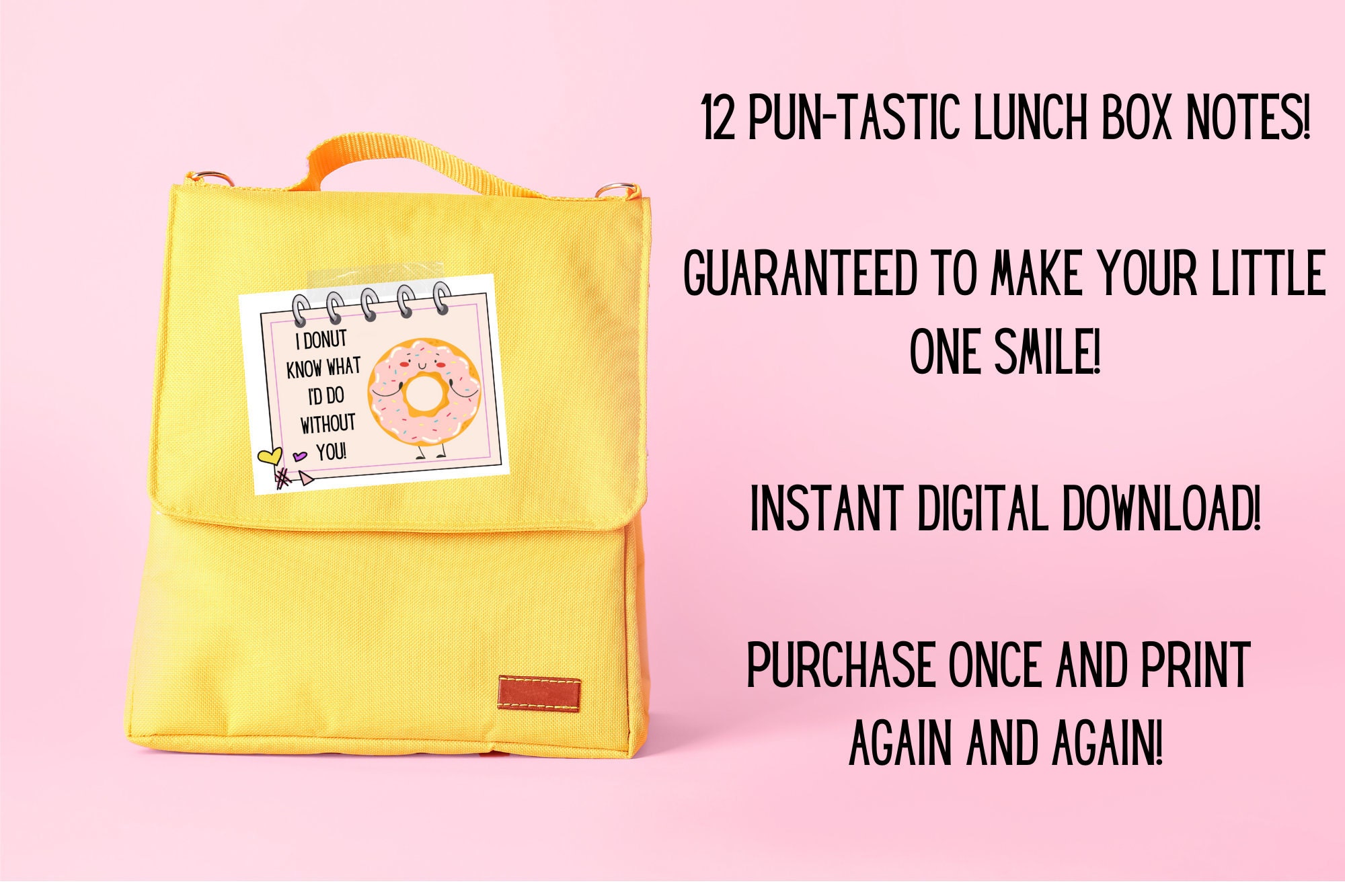 School Lunch Box Notes Instant Digital Download Punny Notes - Etsy