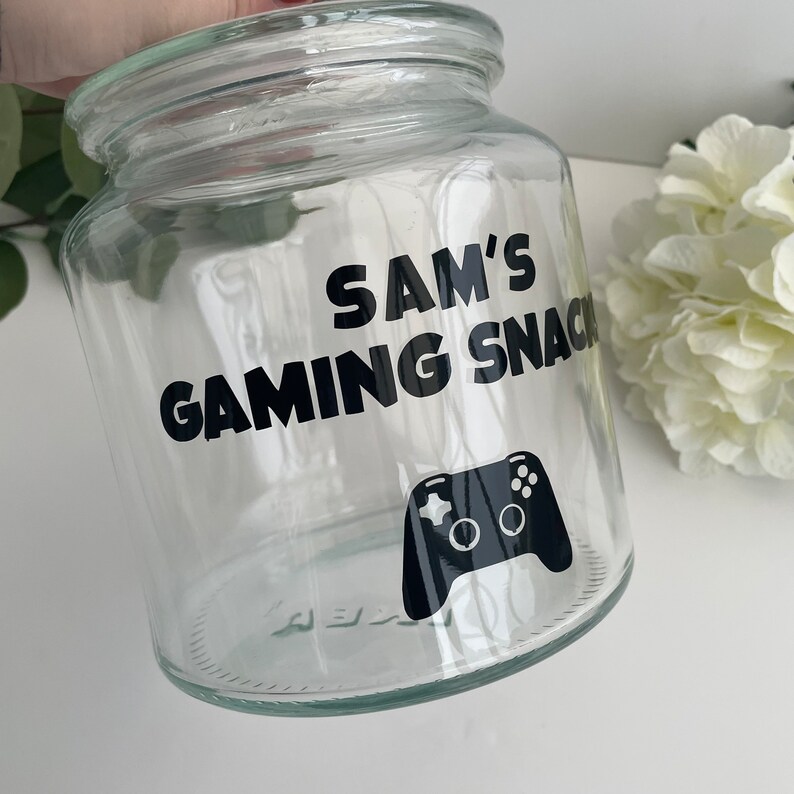 Personlig spelsnacksburk: Gamerpresent bild 6