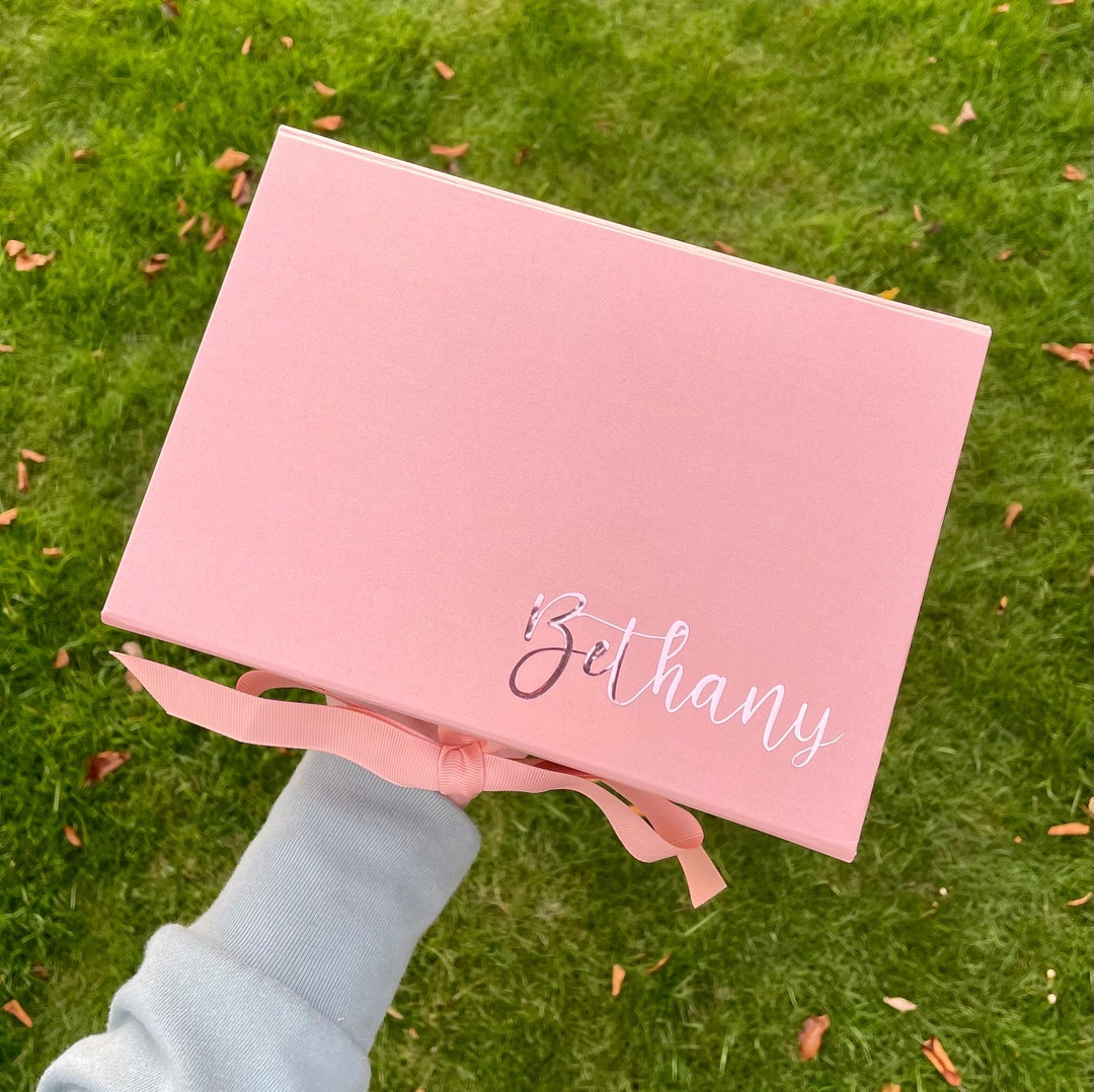 Personalised Name Gift Box, Empty Personalised Gift Box, Luxury