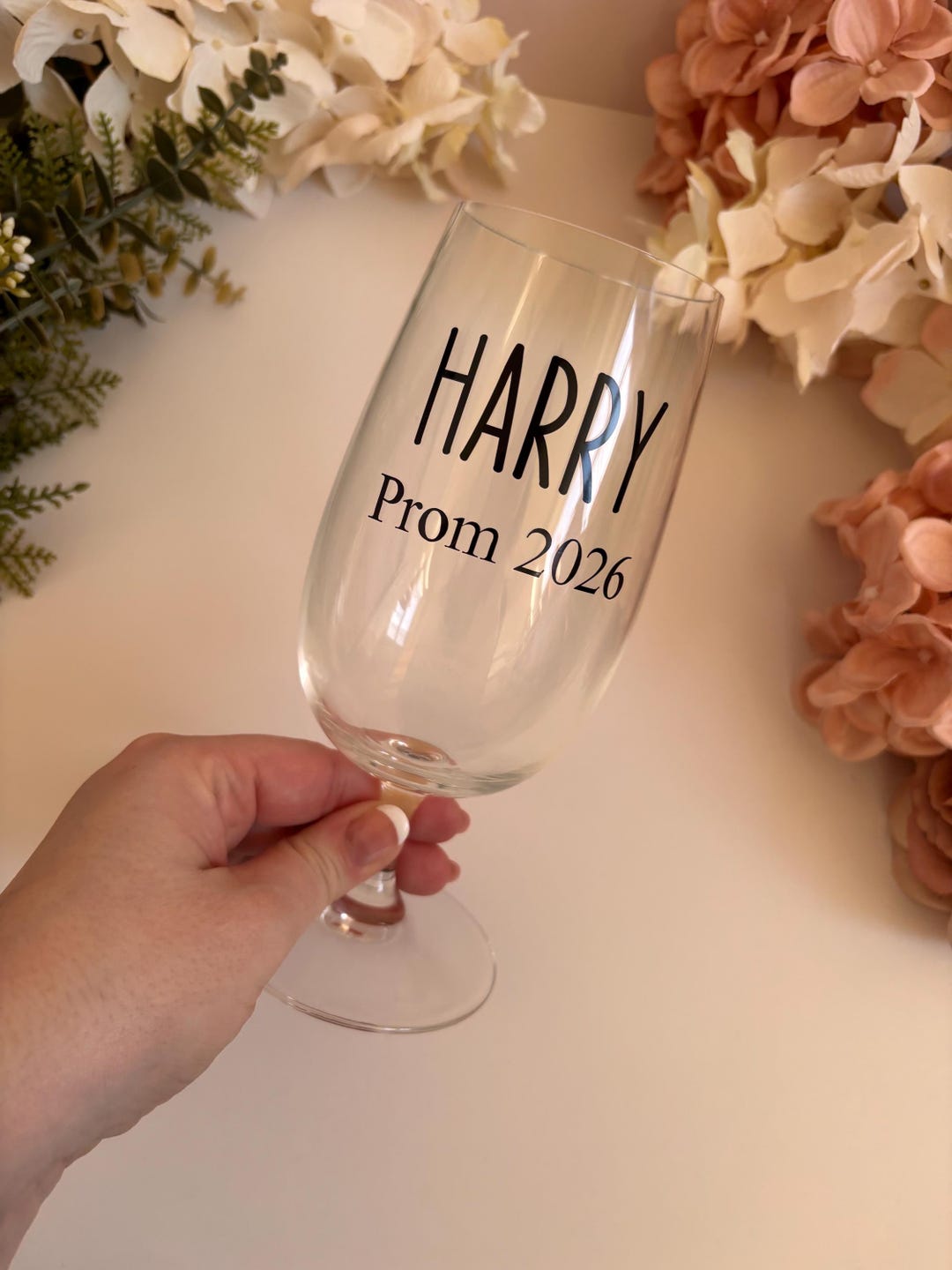 Personalised Prom 2026 Pint Glass, Custom Name Keepsake, Boys Prom Gift ...