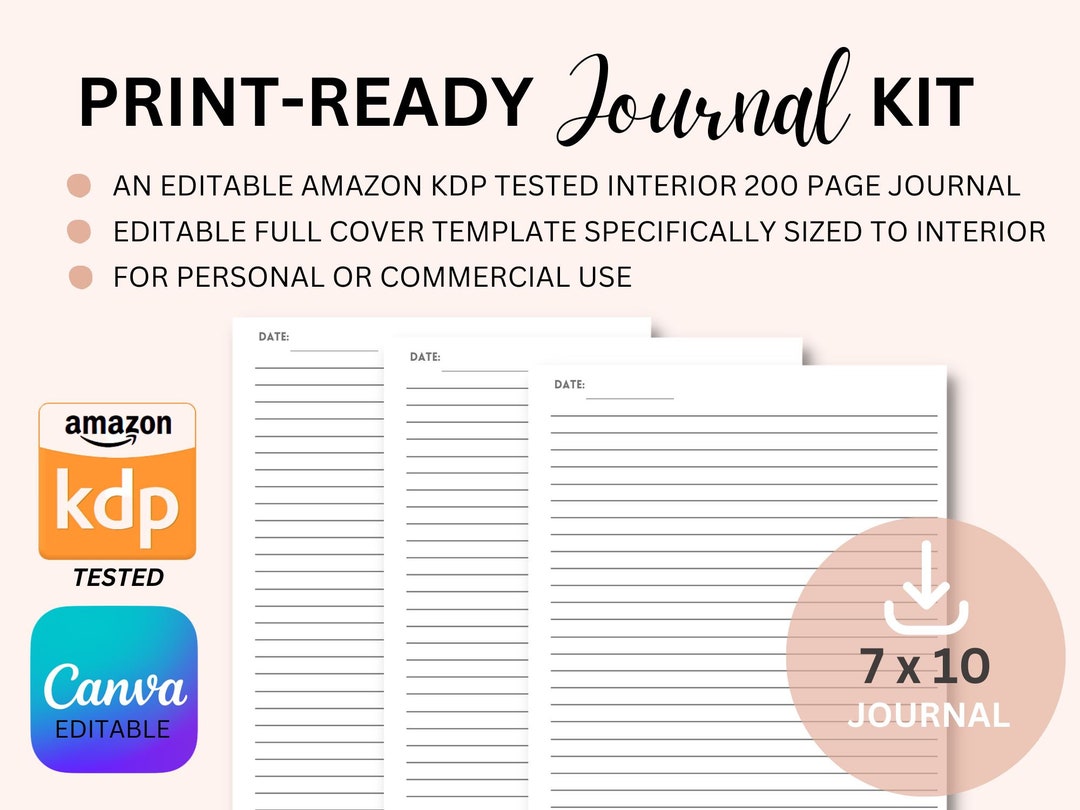 Canva Print Ready Journal Kit Template 200 Pages Ready To Customize Canva Print Ready Journal Kit Template 200 Pages Ready To Customize