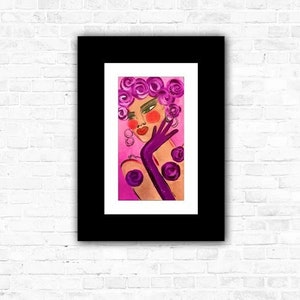Giclee Print Purple Rose
