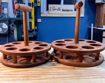 Handmade wooden kranz tray for serving kolsch beer. Very unique wood tray to serve kolsch beer in any setting!