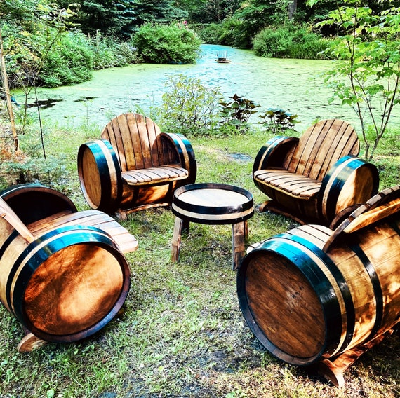 Panca per botti di vino panca sedia in legno di rovere set di