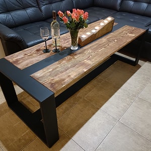 Solid wood coffee table solid wood coffee table brushed wood