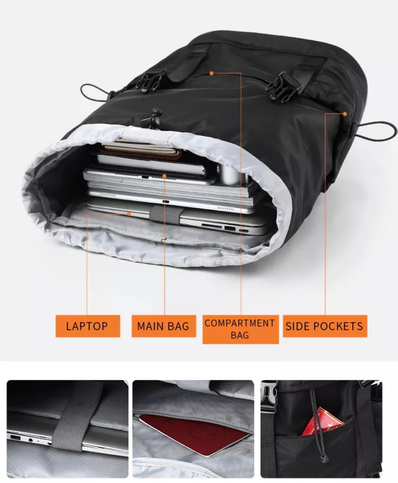 Deppak™ D296 Waterproof Outdoor Gym Rucksack Backpack for Active