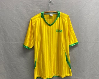 Brazil Brasil Vintage 90s Umbro Soccer Jersey - Yellow & Green