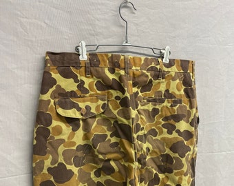 34 x 30 / Vintage Duck Camo Guide Line Double Knee Hunting Pants
