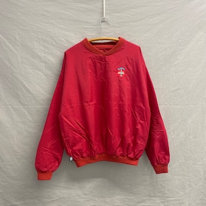 Large / Vintage Coca Cola Soda Pop Red Employee Nylon Wind Jacket