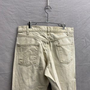 34 x 34 / 1990s Levi&#39;s 505 Orange Tab Relaxed Fit Tan Painter Jeans USA Made