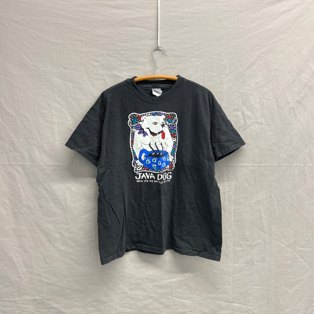 X-large / 1990s Java Dog Coffee Border's Bookshop MN Black T Shirt - Etsy