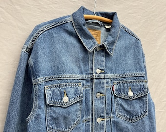 Chaqueta vaquera corta para mujer Levi's Type 2, talla M/Vintage.