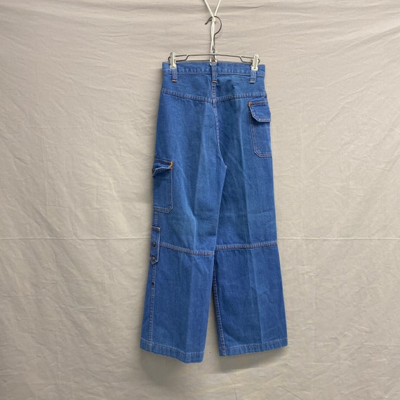24 x 28 / 1970s Wide Leg Flare Cargo Straps KMart Con… Gem