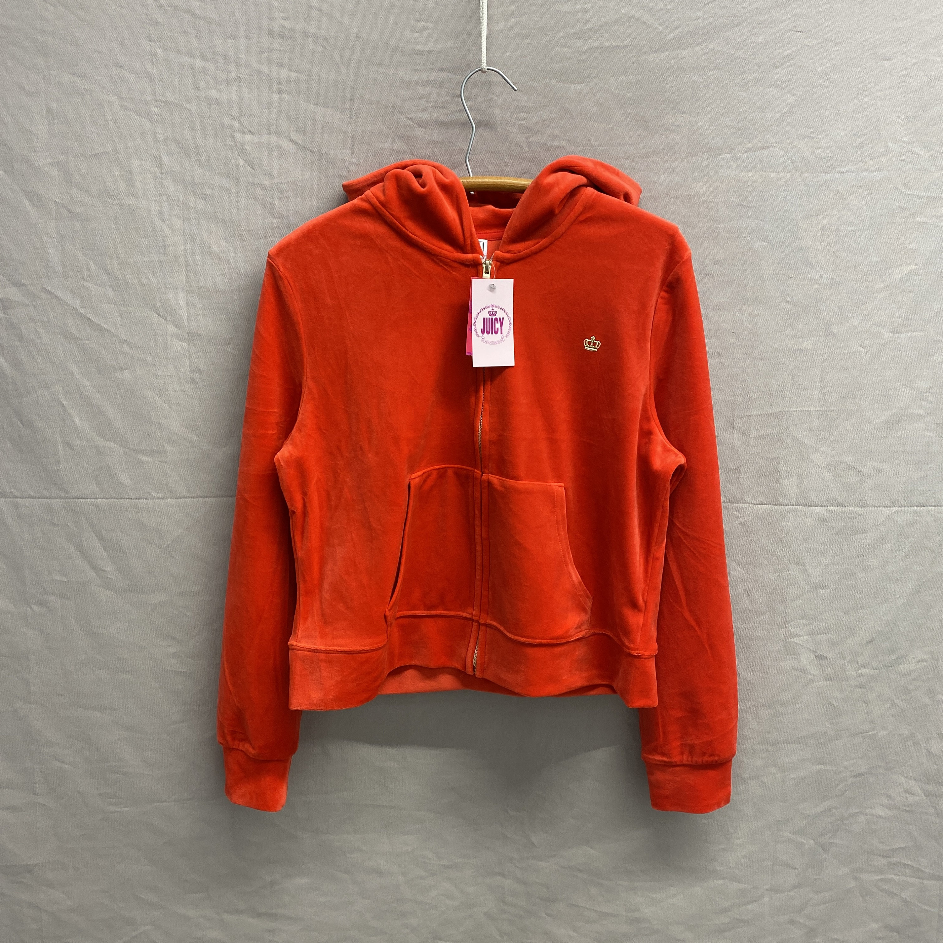 Ladies X-large / Y2K Juicy Couture Sports Car Red Soft Zip Ladies X-large / Y2K Juicy Couture Sports Car Red Soft Zip