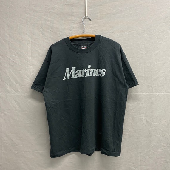 X-Large / 1990s US Marines Black/Silver Military … - image 2