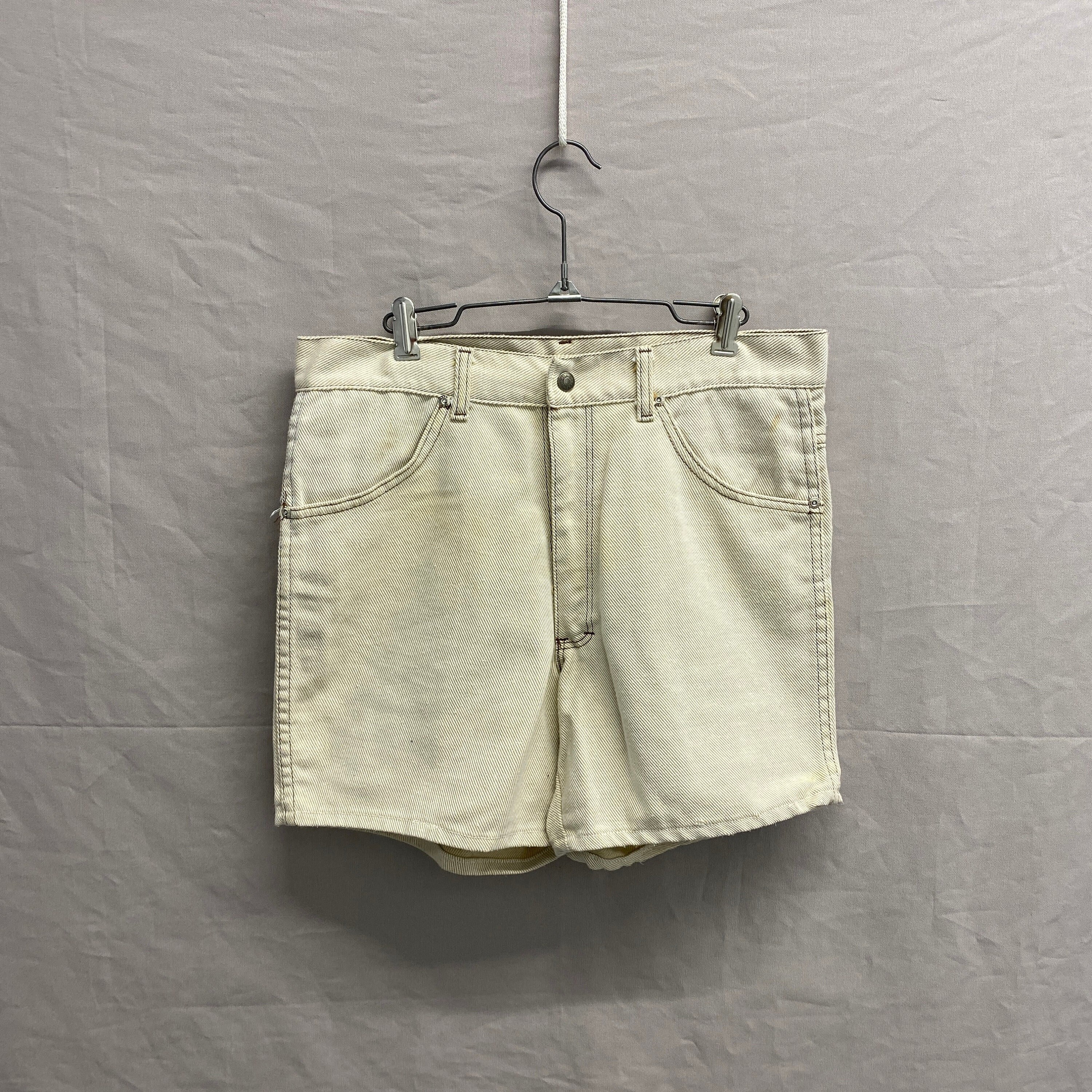 70s High Waist Khaki Shorts Extra Small, 24 Vintage Tan Pleated