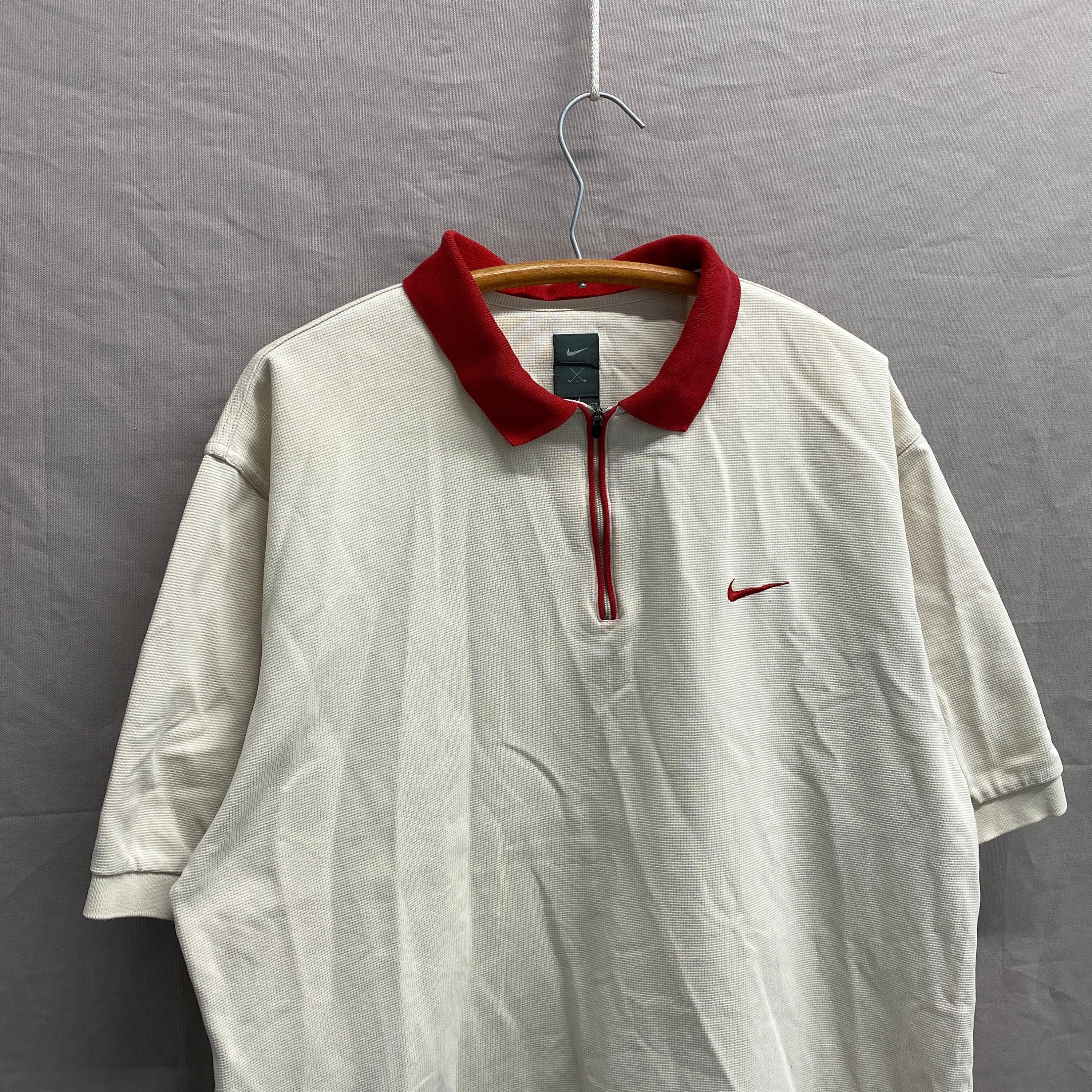 Large 1990s Nike Golf Tiger Woods Ying Yang Logo White/red