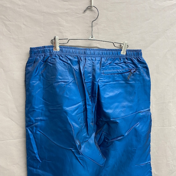 Medium / Vintage Iridescent Blue Surf Style Nylon… - image 3