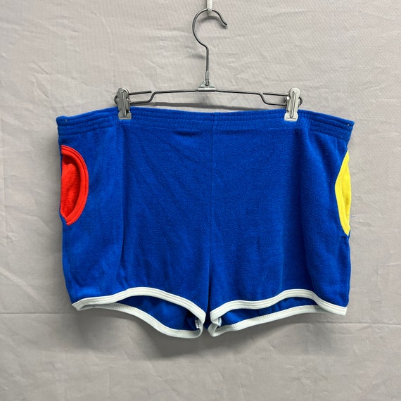 Large / 1970s Kmart Running Sprinter Blue/Red/Yel… - image 3