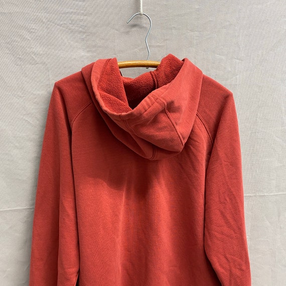 Ladies X-Large / Vintage Carhartt Salmon Red Womens Zip Up Hoodie Sweatshirt