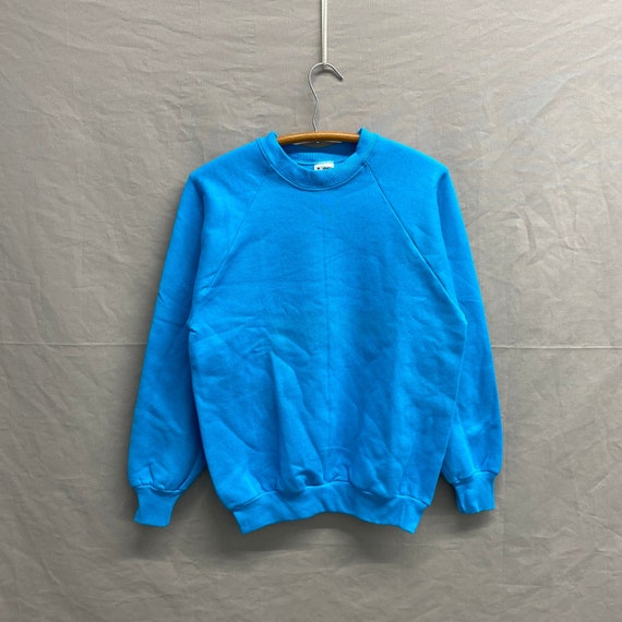 Medium / Unworn 1980s Blue Raglan Fruit of The Loo