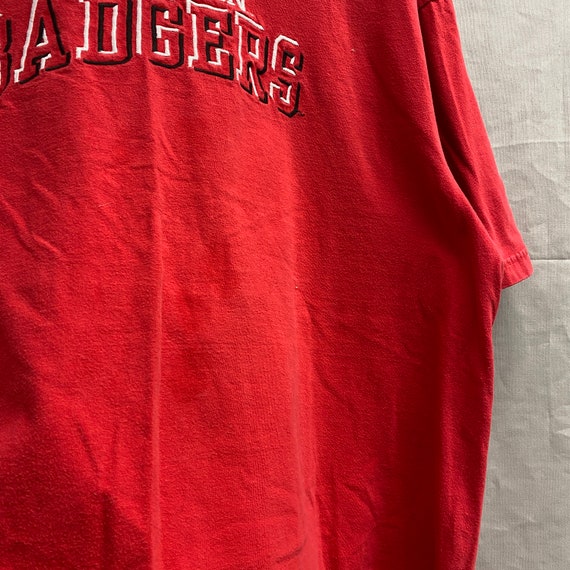 Large / 1990s Wisconsin Badgers College Red Embro… - image 4