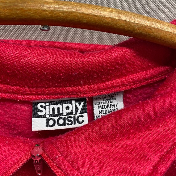 Ladies Medium / 1990s Simply Basic Broad Stripe Q… - image 3