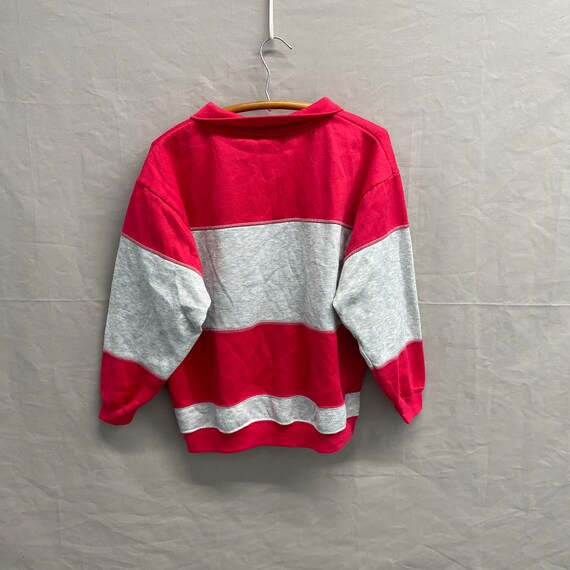 Ladies Medium / 1990s Simply Basic Broad Stripe Q… - image 2