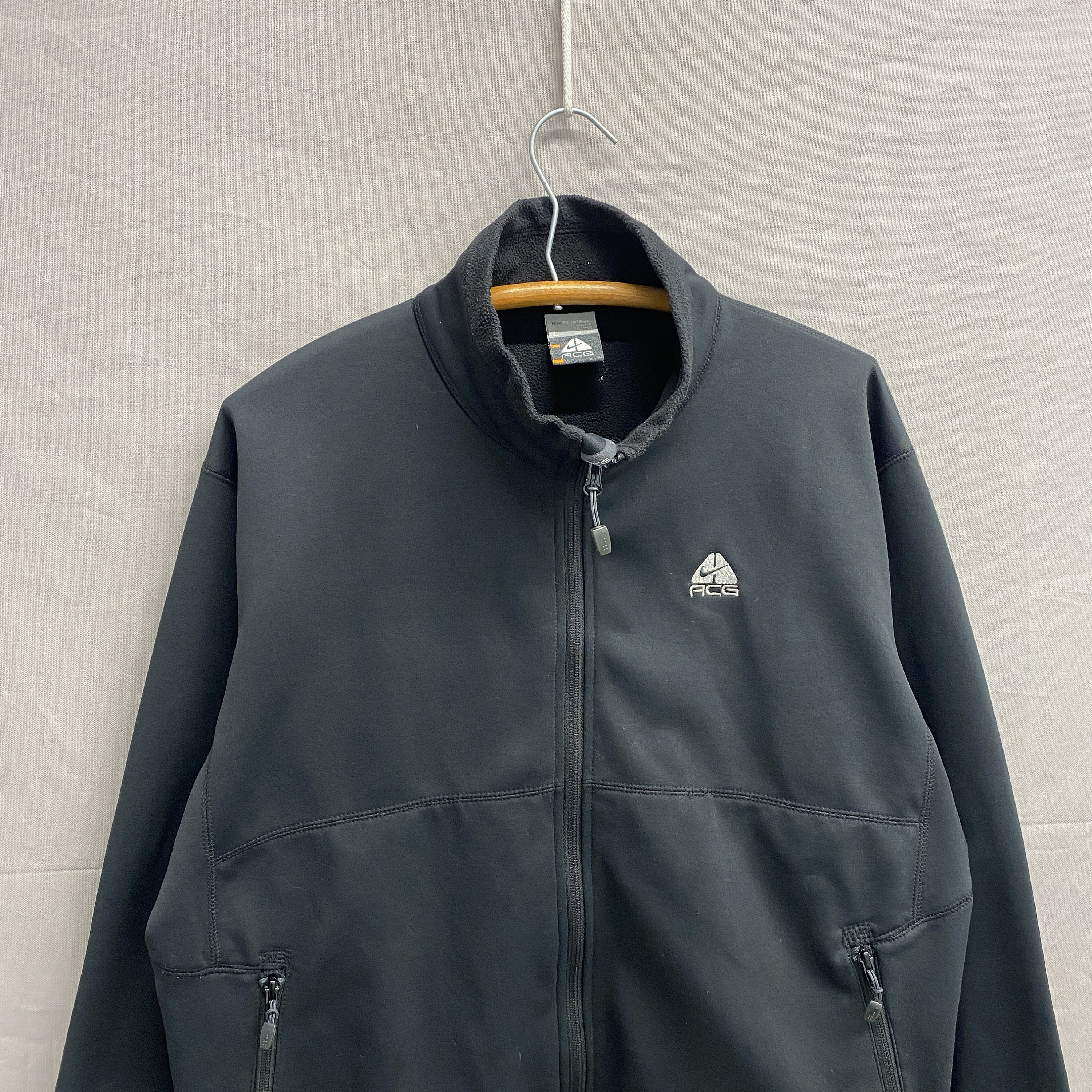 Large / 1990s Nike ACG Fit-therma Black Zip up Jacket - Etsy