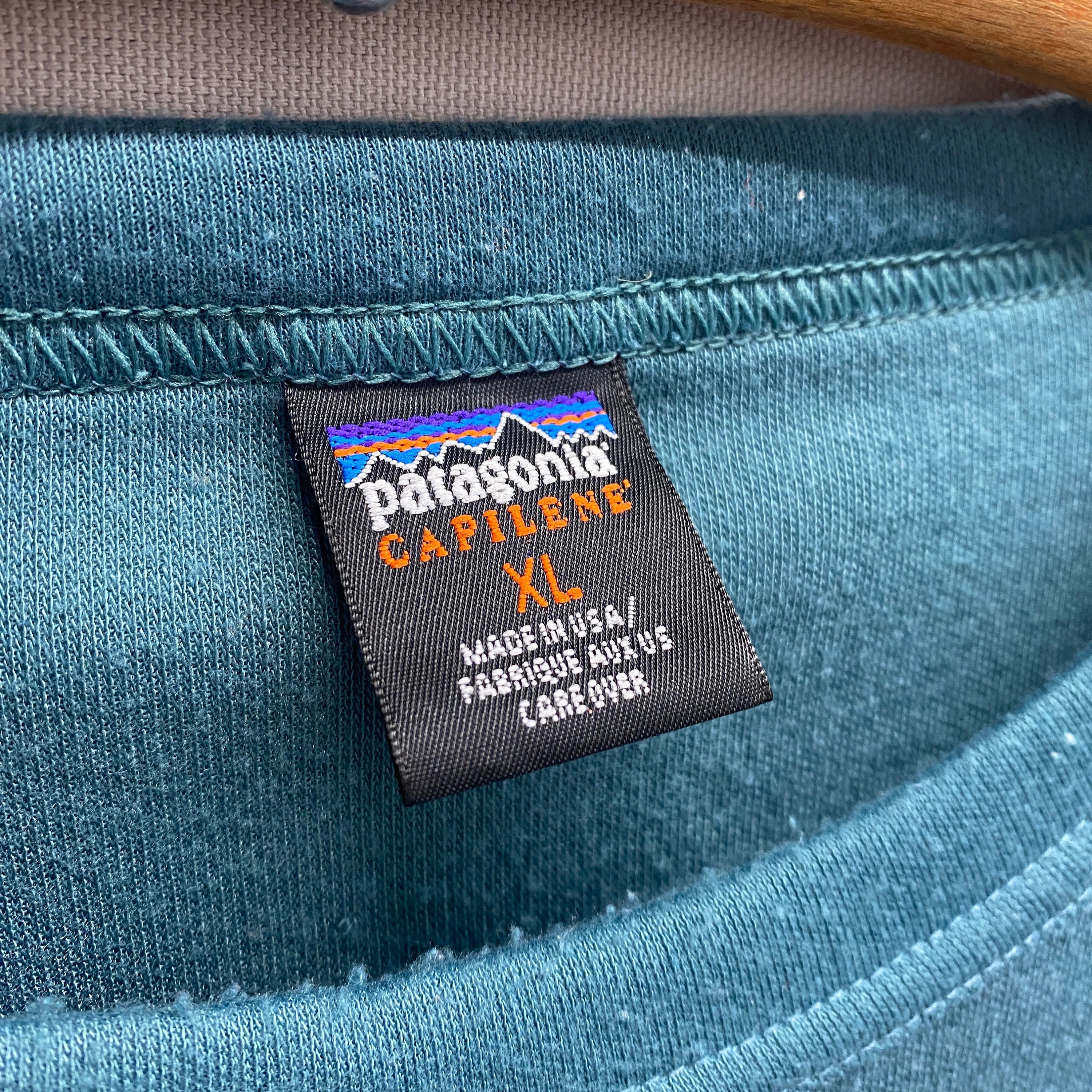 X-large / 1990s Patagonia Capilene Forest Green Base Layer Long  display picture 1