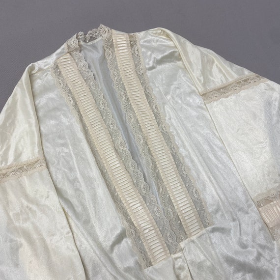 Medium / 1970s JCPenney Lacy Kimono Cardigan Natu… - image 7