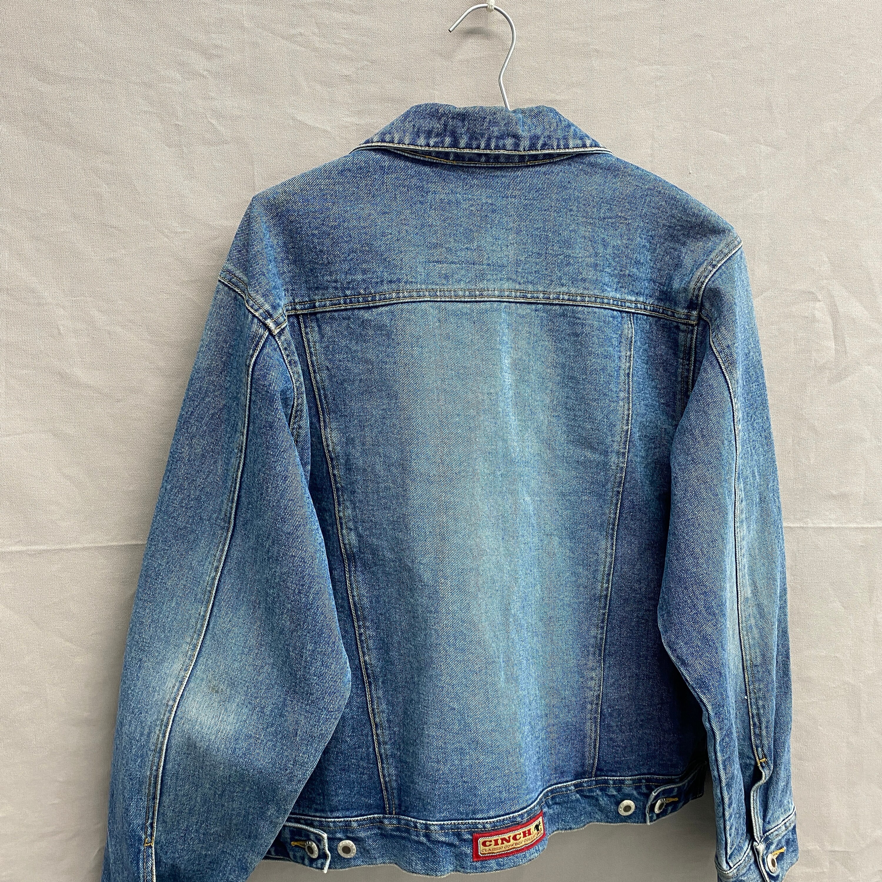 Medium / Vintage Cinch Denim Blue Rodeo Button-down Cowboy Western