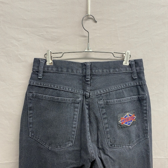 28 x 32 / 1990s Exhaust Hip Hop Jeans Black Wide … - image 1