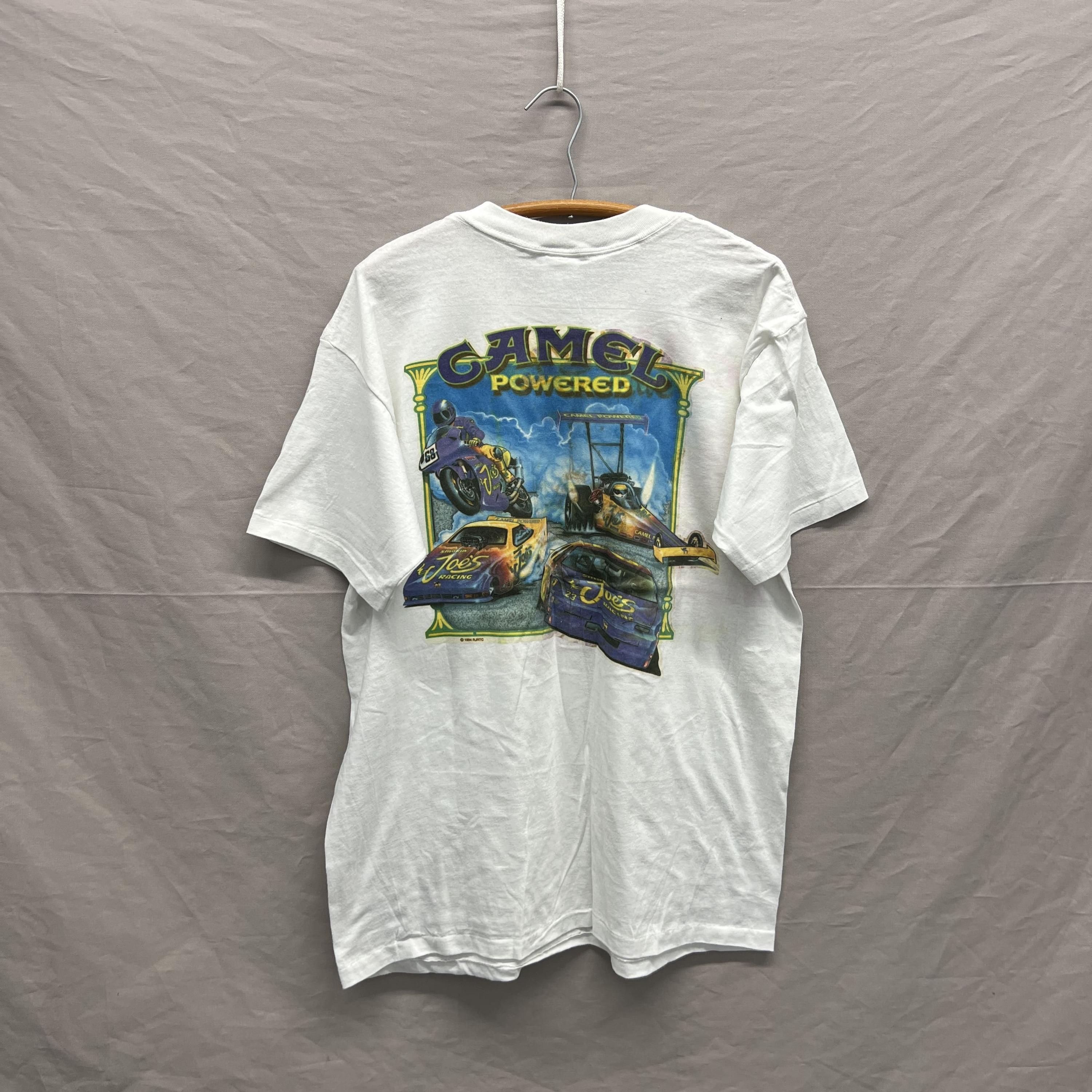 X-large / 1990s Smokin' Joes Camel Racing Smoking Cigarette White
