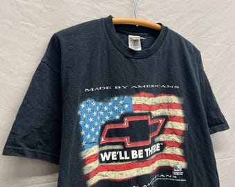 X-Large / Vintage Chevy Trucks Made In America USA Black T Shirt