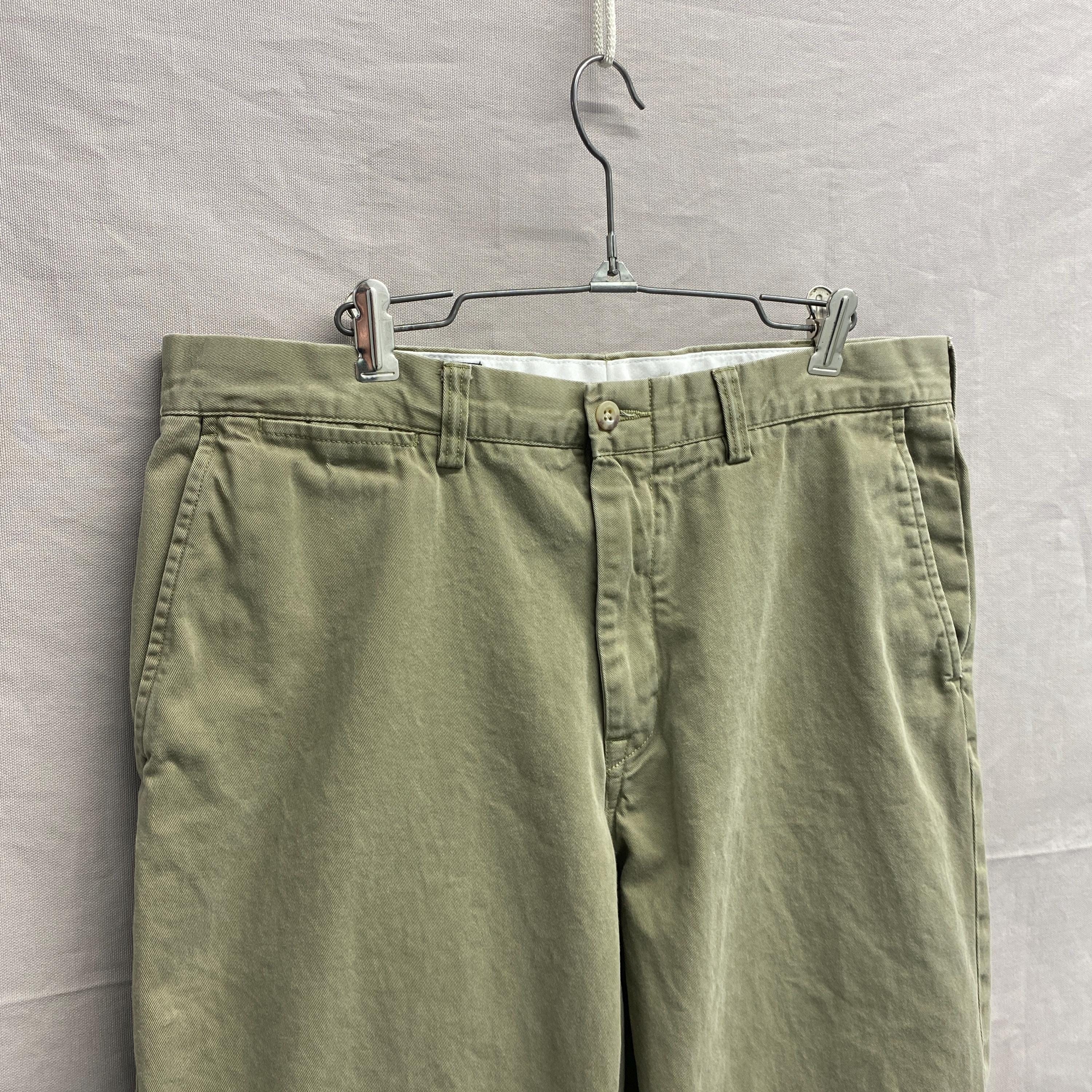 35 x 32 / 1990s Polo RL 100% Cotton Tan Chino Pants