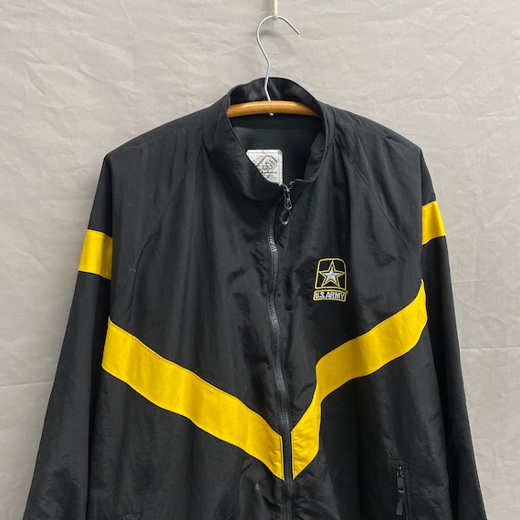 Black and top yellow army jacket