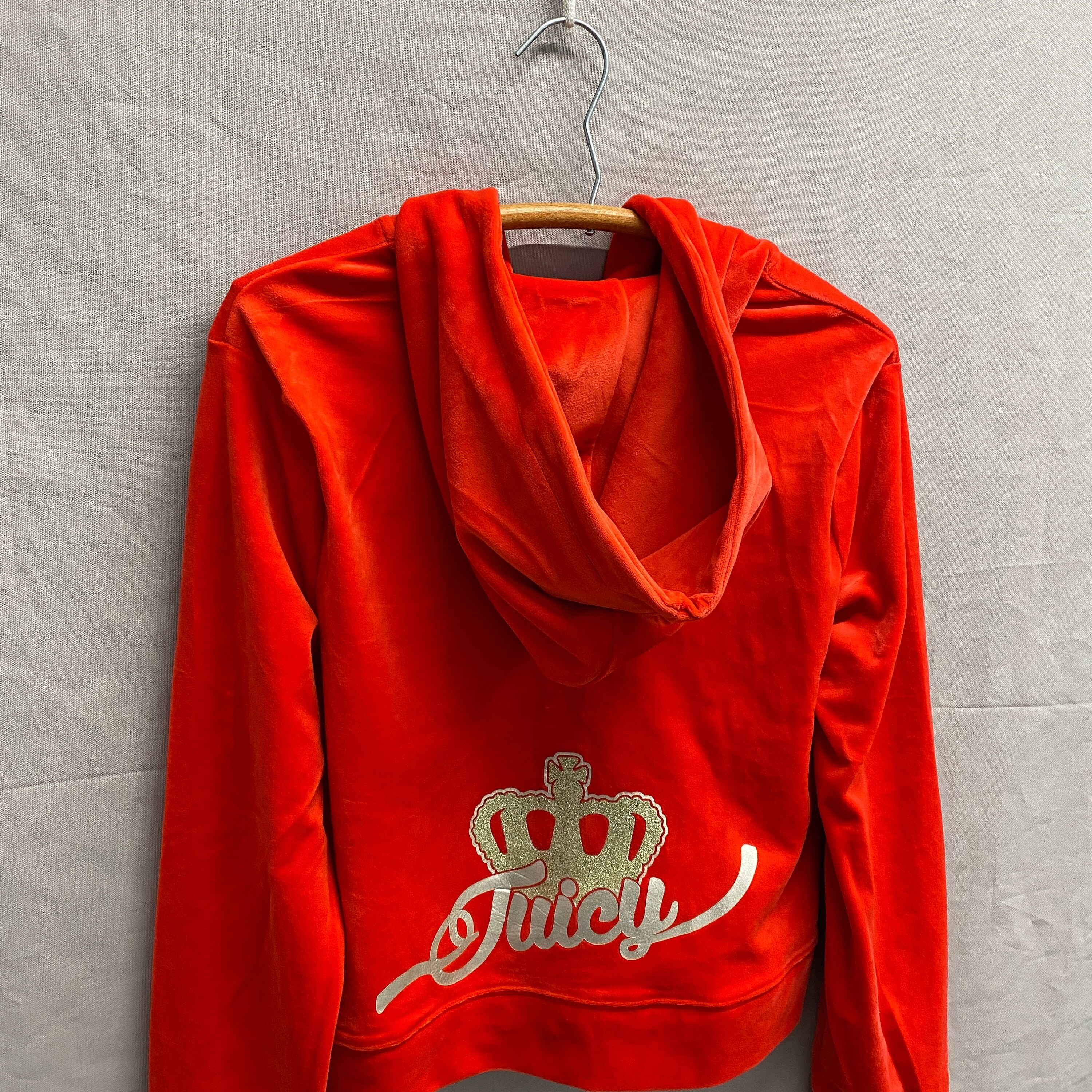 Ladies X-large / Y2K Juicy Couture Sports Car Red Soft Zip Ladies X-large / Y2K Juicy Couture Sports Car Red Soft Zip