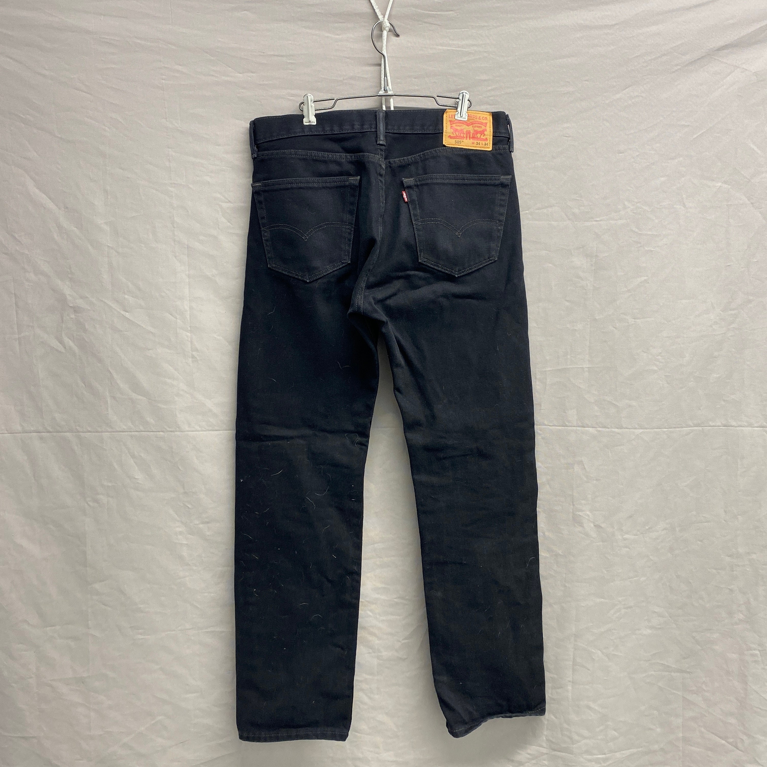 34 X 34 / Levi's 505 Black Denim Jeans - Etsy Canada